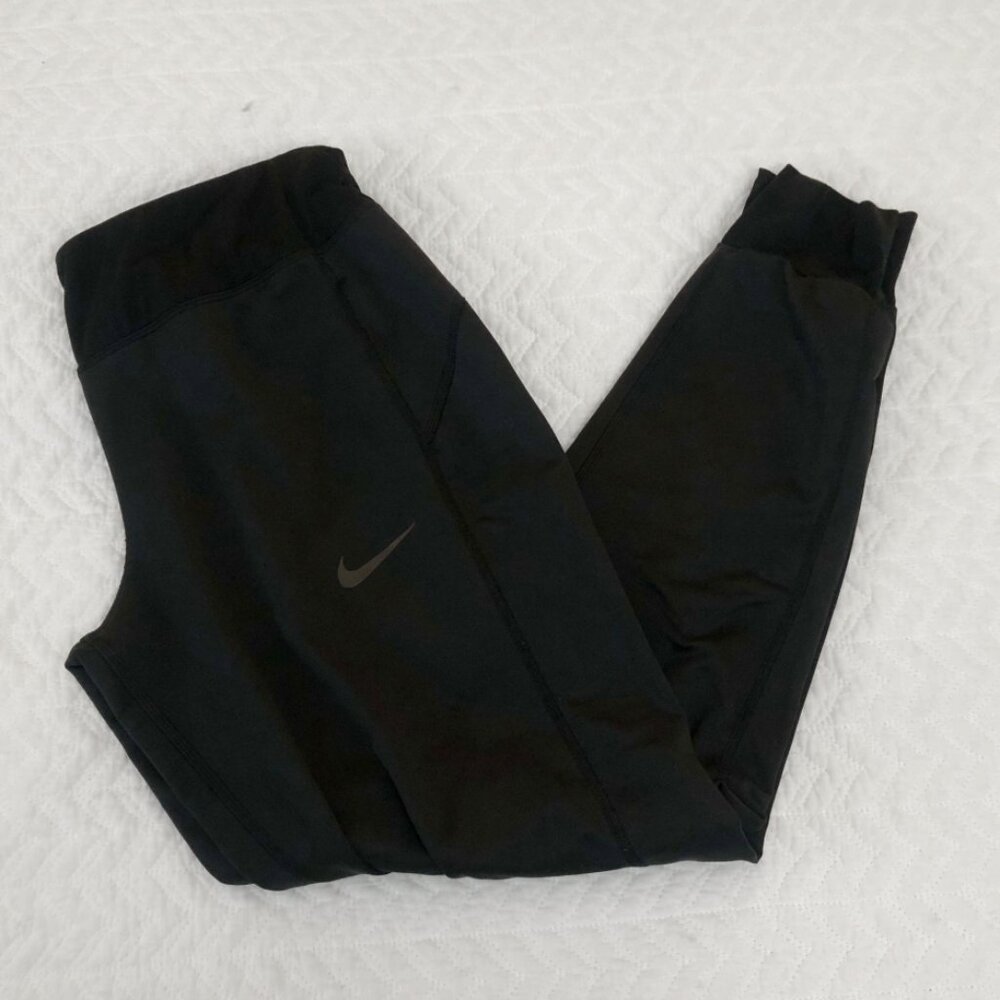 Nike Dri-Fit Women's Luxe Joggers in Black Drawstring Sweatpants Small